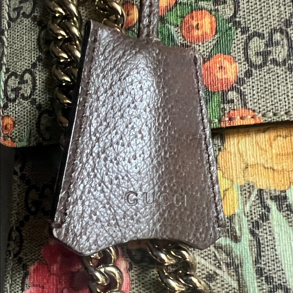 Gucci Padlock Shoulder Bag Tian Print GG Coated Canvas Brown, Print - Picture 7 of 15